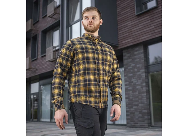 Рубашка M-Tac Redneck Shirt Navy Blue/Yellow Фото 3